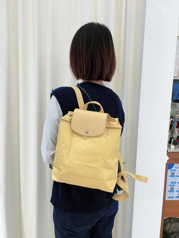 フランス Longxiang バッグバックパック女性のファッション折りたたみ大容量旅行 Longxiang バックパックカジュアル通勤スクールバッグ|undefined