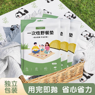 Disposable picnic mat portable waterproof thickened oil-proof floor mat tablecloth outing moisture-proof mat lawn mat factory direct sales