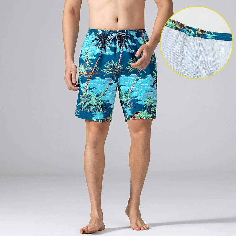 Мужские цифровые плавательные брюки для бассейна и аквапарка, облегающий крой