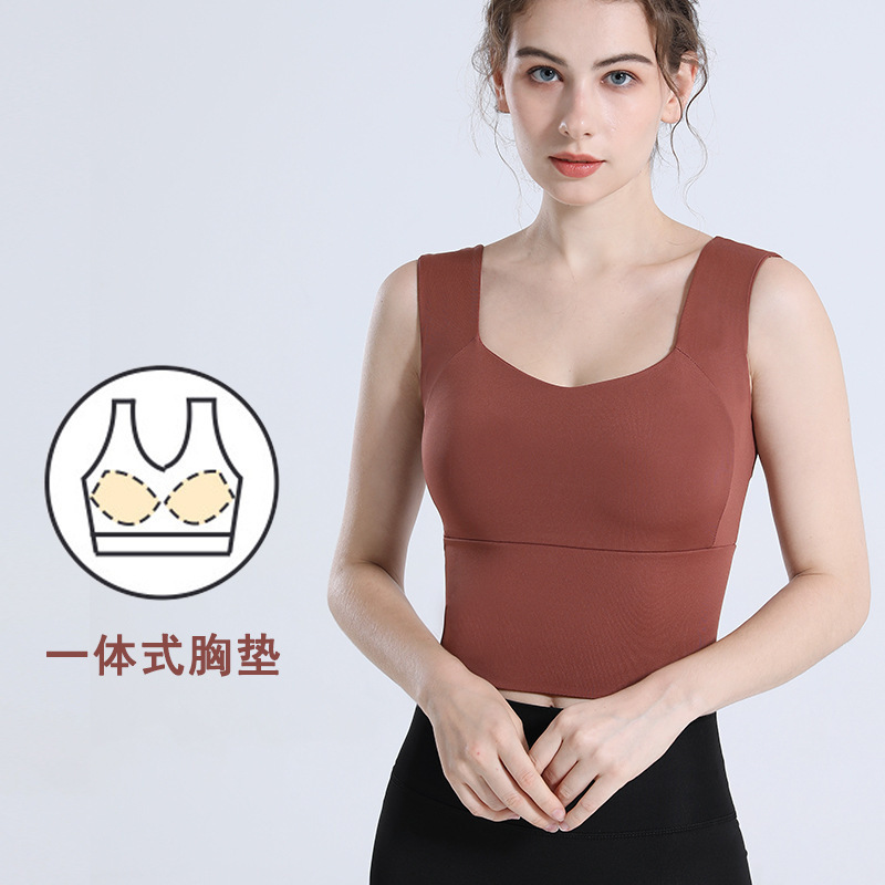 女性用スポーツブラ、衝撃吸収、たるみ防止ランニングベスト、プッシュアップシェイプ、美背中、耐衝撃ブラ、フィットネスヨガウェア、夏|undefined