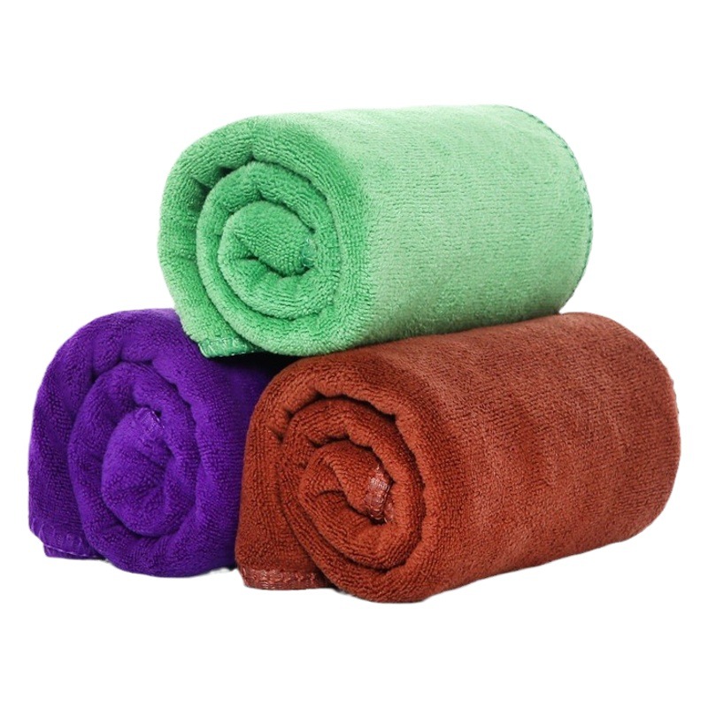 Toalla de pelo de belleza Yijiaxin para tienda Toalla de secado de pelo absorbente de Punta cerrada engrosada Toalla de pelo de secado rápido de peluquería toalla impresa LOGOTIPO image 1