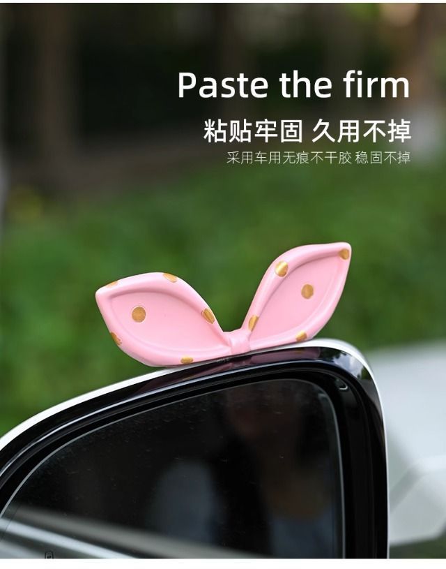 Cute Bow Car Interior Decoration Ornaments Internet Celebrity Car Center Console Car Screen Creative Decorations for Women