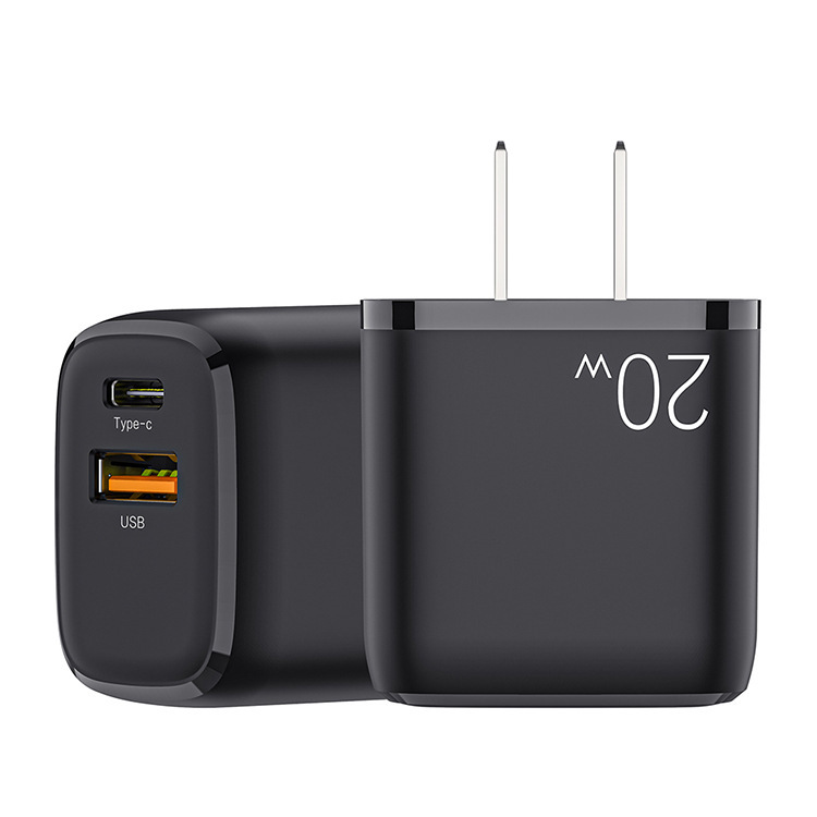 Pd20W Fast Charging National Standard Charger Travel Charger Custom-Made Mini Dual-Port A+C Phone Charger Smart Fast Charging