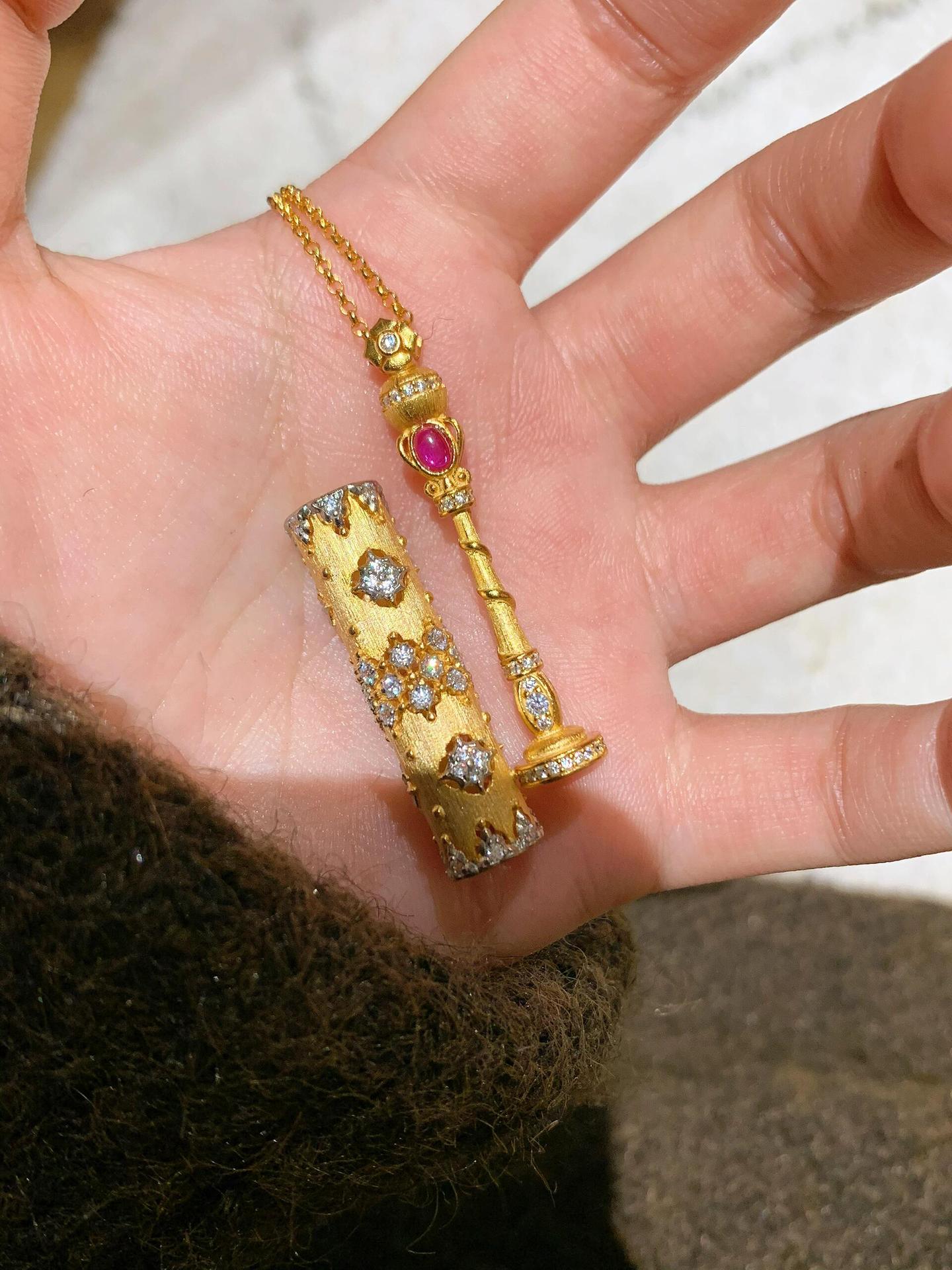 Geometric Vintage Style Copper Pendant Necklace Plating Lobster Trigger Clasp Closure display picture 1