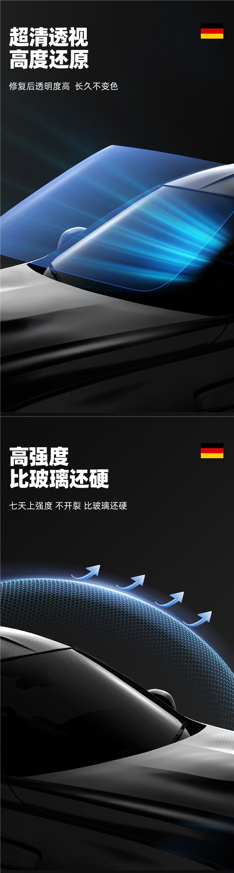 Car Glass Crack Repair Liquid Front Windshield Crack Repair Windshield Scratch Reducer Crack Traceless Glue Repair