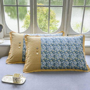 A type of thick cotton pillowcase a pair of 48x 74cm cotton cotton padded pillow cover single adult pillowcase single