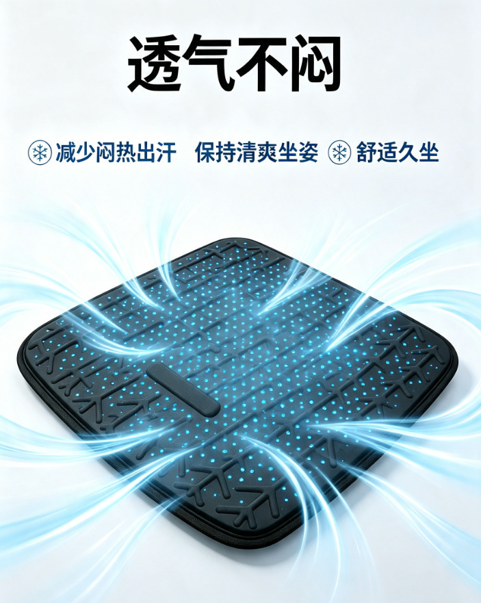 New gel cooling cushion for office, car, and home use, supports OEM customization, quickly absorbs heat and cools down