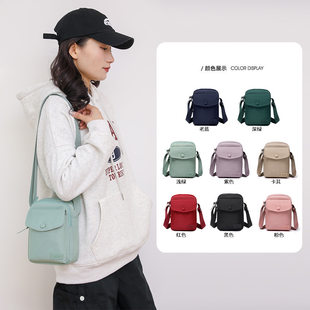 Small bag, shoulder bag, solid color one-shoulder bag for leisure, Korean style