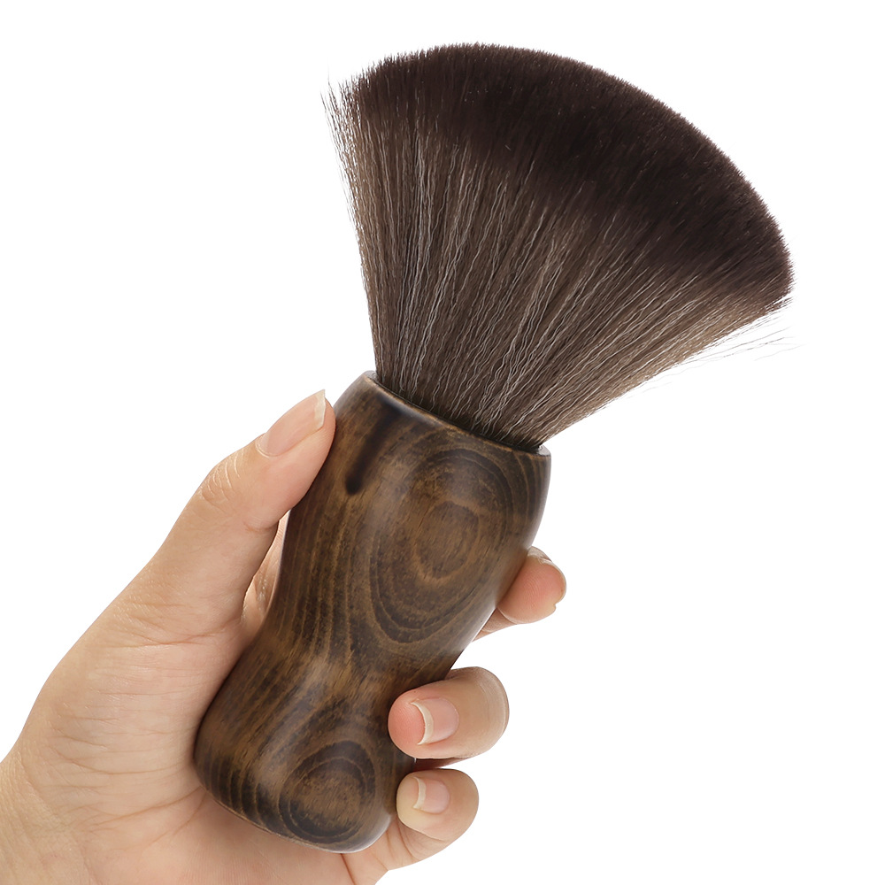 Peluquería Escaneo de cabello roto de madera maciza Escaneo de fibra de peluquería Cepillo suave Escaneo de limpieza de cabello Cepillo de cabello roto Herramientas de corte de cabello en el hogar