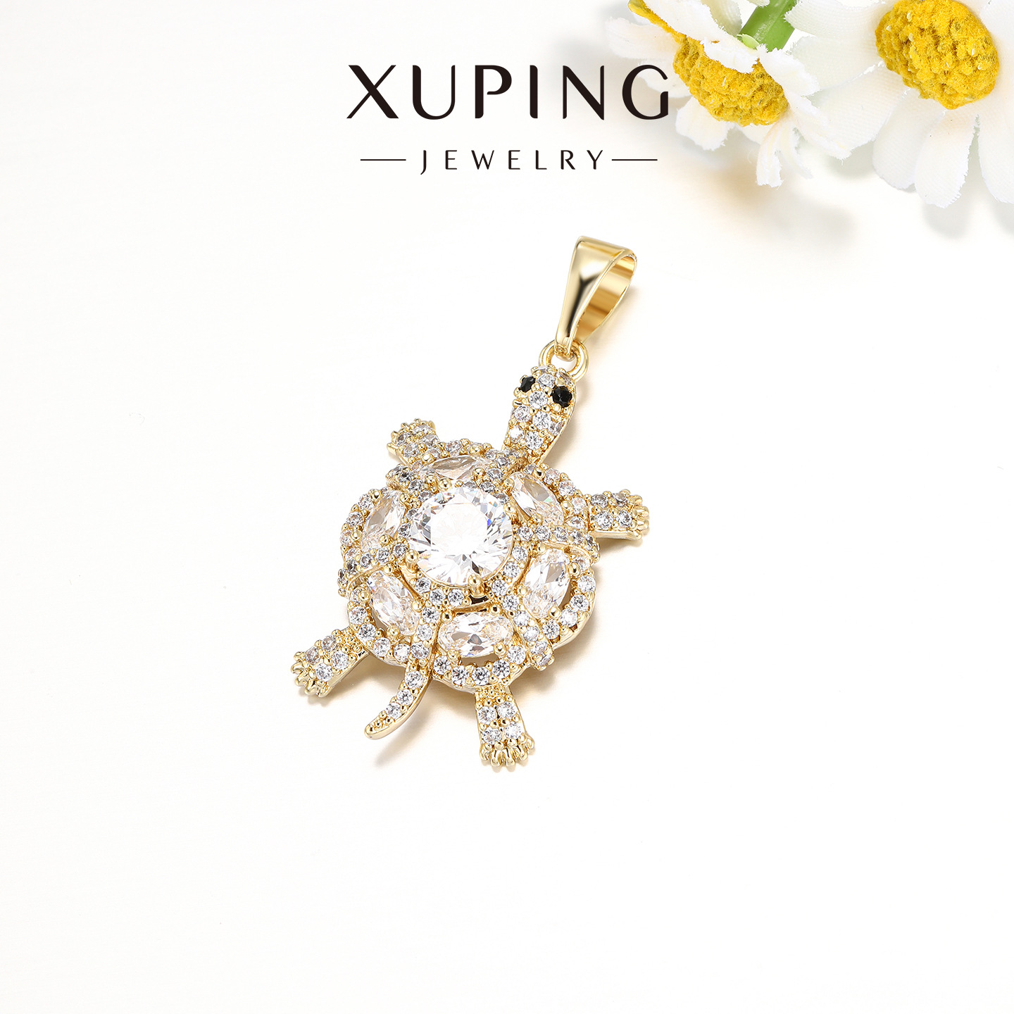 Xuping moda ligera y lujosa serie de colgante de tortuga nicho de personalidad estilo elegante de alta calidad accesorios al por mayor