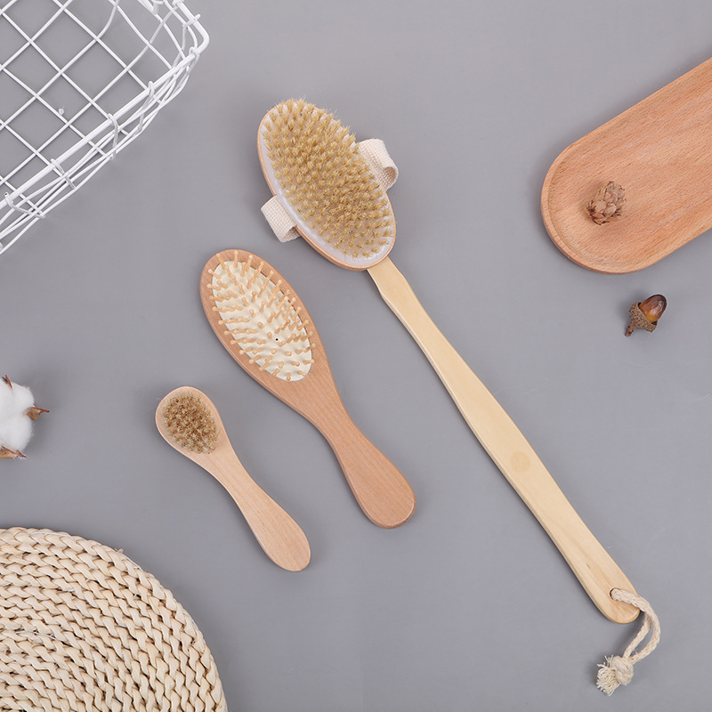 Suministro directo de fábrica desmontable en caja cepillo de mango largo cepillo de cojín de aire baño Baño limpieza masaje cepillo traje de baño