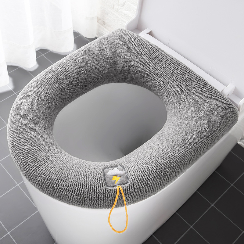 汎用トイレマット座布団は四季を通じて、トイレカバーのニットタイプのトイレ座布団を厚くして、家庭用トイレの輪を洗うことができる|undefined