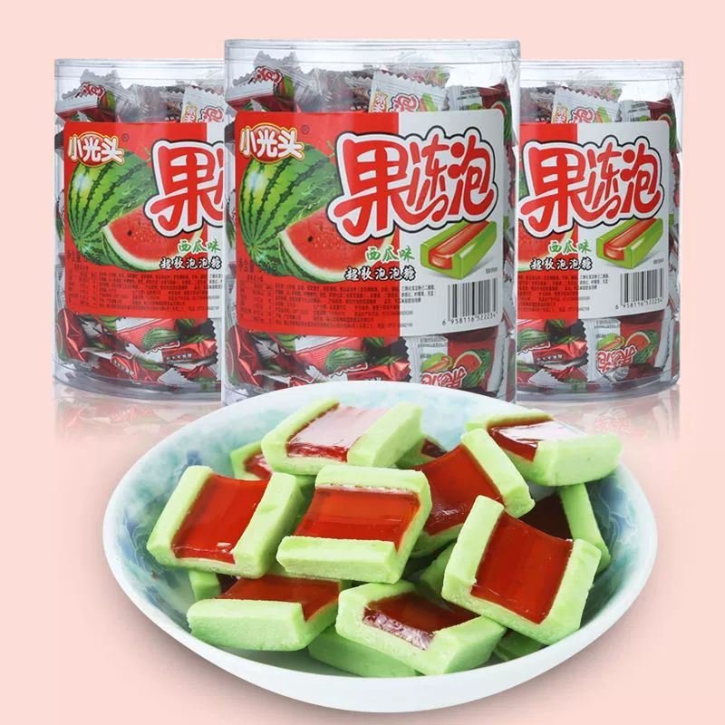 Классный арбузный Jelly пузырь-резиновый детский ведерко лобо лобс жвачка 8090 ностальгальные сладости