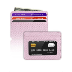 跨境Minimalist Slim Credit Card Holder with Transparent Id