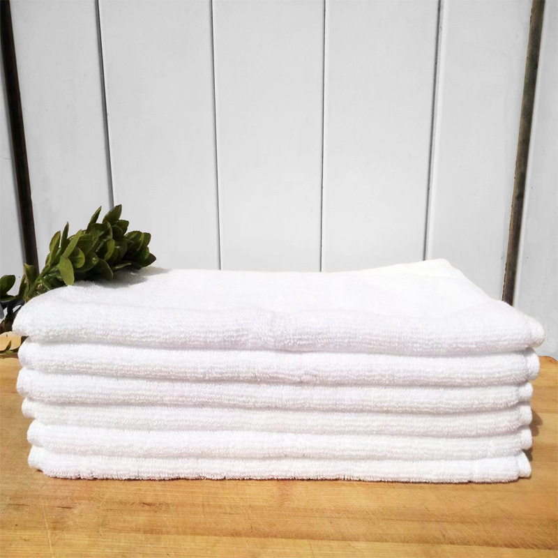 21-Strand 32-Strand toalla cuadrada blanca Algodón puro absorbente espesado restaurante al por mayor pequeña toalla cuadrada Toalla de tazón toalla pañuelo toalla bordado logotipo