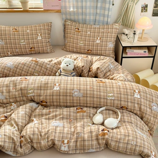 A类单被套单件双层纱150x200x230单被罩纯棉全棉宿舍双人纱布单品