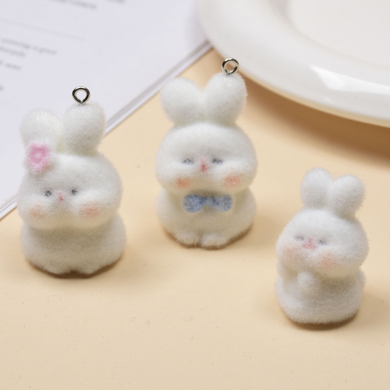 韓国のかわいい植毛小動物キーホルダーペンダント手作り DIY 携帯電話チェーンバッグペンダントアクセサリー|undefined