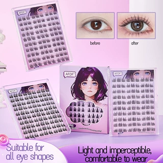 Self-adhesive false eyelashes外贸跨境DIY睫毛免胶全英文假睫毛