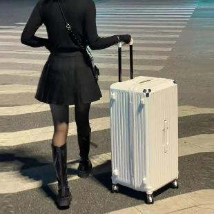 2025 generation large capacity luggage suitcase high color value super large capacity aluminum alloy wrap angle universal wheel pc case