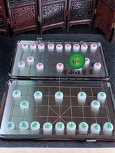 翡翠中国象棋迷你版送礼批发自留玉石雕刻送证书