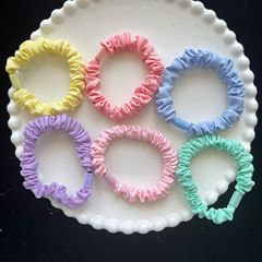 韓国風キャンディーカラー小腸ヘアバンド DIY 帽子ヘアアクセサリー素材生地フラットヘッドかわいいヘアゴムバンド
