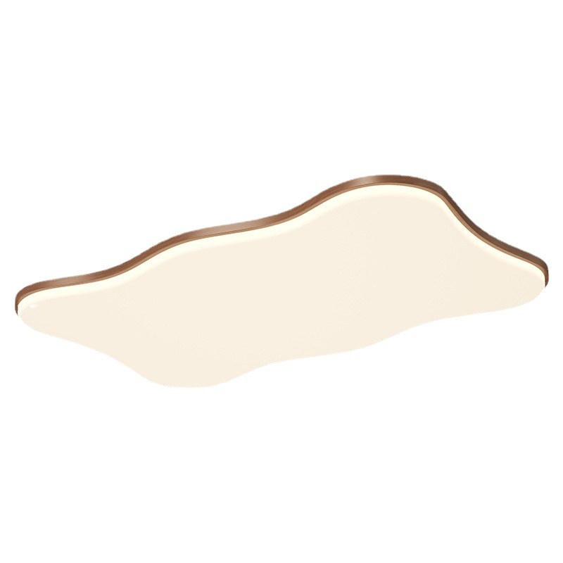 Luz de techo moderna minimalista de patrón de nuez crema viento ultra delgado 2025 nuevo paquete de lámparas de combinación de casa