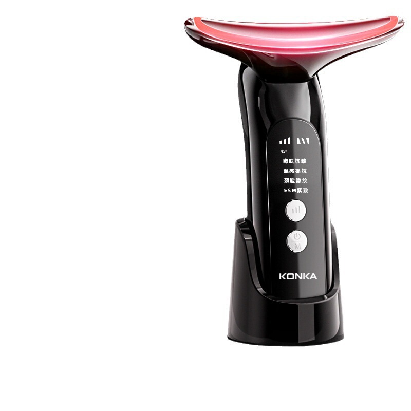 Kangjiamei ネック美容器、家庭用美顔器、ほうれい線、首のしわ、フェイシャルリフティング導入器、引き締めと摩擦|undefined