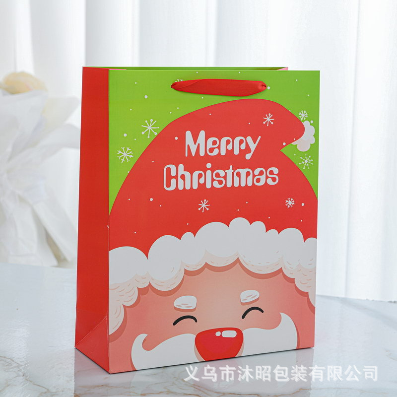 Bolsa de regalo de Navidad nuevo embalaje de regalo de comercio exterior fiesta de fiesta bolsa de papel bolsa de regalo de Navidad bolso de mano