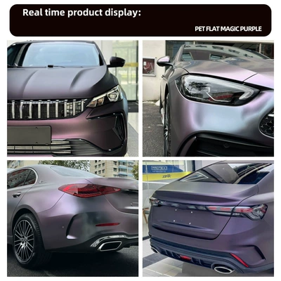 Auto Color Change Film Fantasy Purple Color-Changing Film, Full