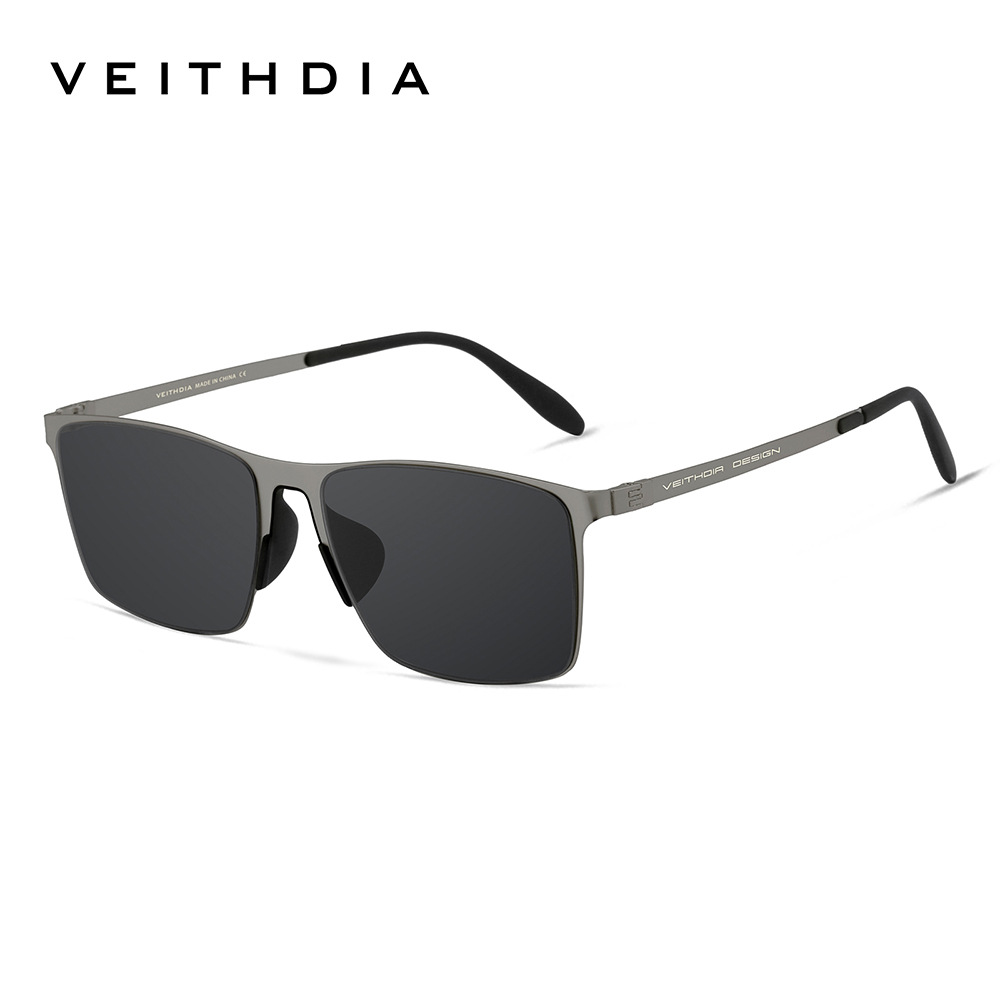 Gafas de sol de alta definición de metal, protector solar polarizador de nailon para hombre, protección UV, gafas deportivas con montura cuadrada, spot en vivo 8212