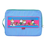 日系新款史卢比狗狗iPad平板电脑包卡通条纹A4文件包学生补习包包