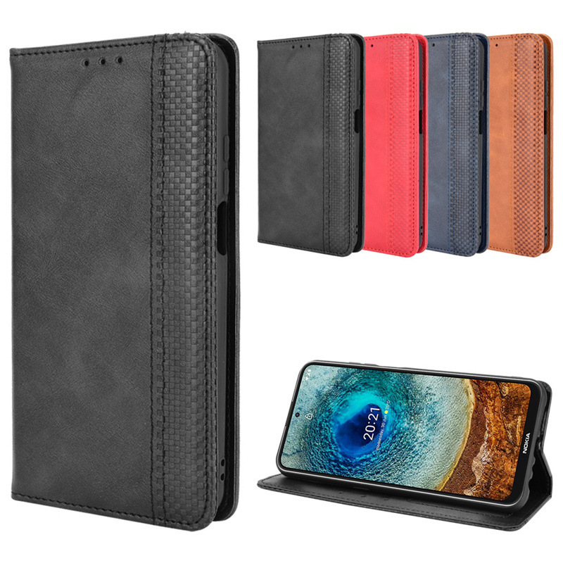 For Nokia X20 mobile phone case Nokia X100 mobile phone leather case magnetic suction flip card protection case X10 For Nokia X20 mobile phone case Nokia X100 mobile phone leather case magnetic suction flip card protection case X10