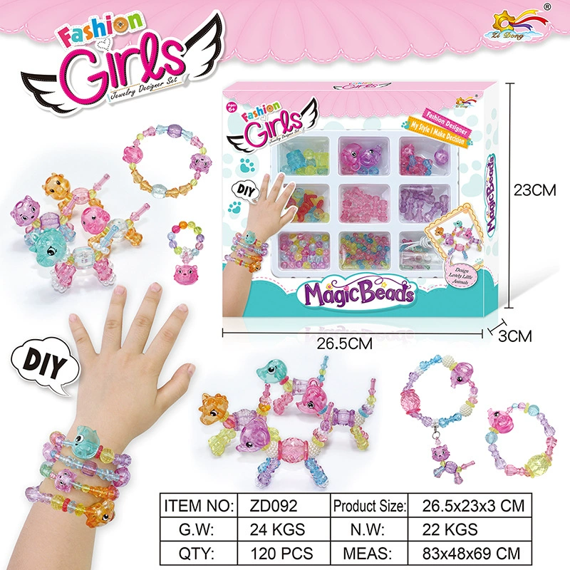 Children's beaded bracelet, necklace, accessory, toy, handmade