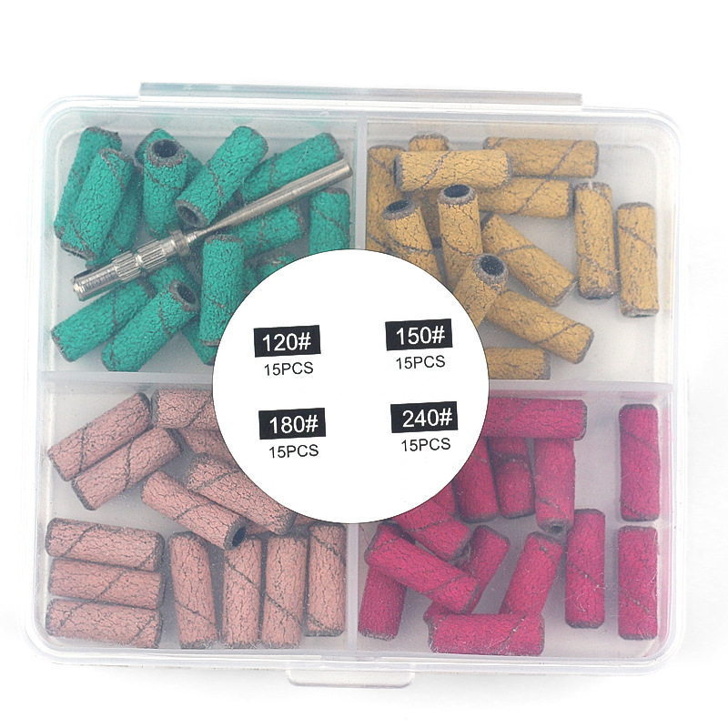 Transfronterizo 3mm manicuras mini anillo de arena pequeño grabado y molienda de la piel muerta pre-tratamiento pulido anillo de arena pequeño