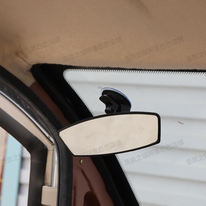 Tricycle, Four-Wheeler, Enclosed Vehicle, Passenger Car Interior Rearview Mirror with Suction Cup, Punch-Free Indoor Mirror, Electric Vehicle Accessories