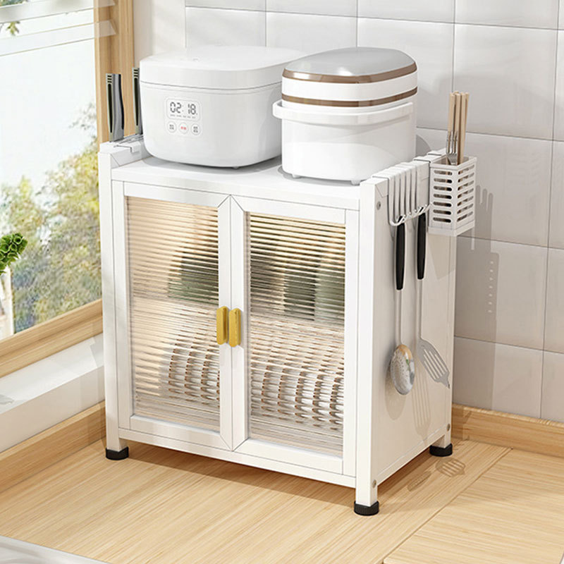 Estante de platos a prueba de polvo de cocina palillos domésticos drenaje de agua gabinete de almacenamiento multifuncional estante de almacenamiento de doble capa