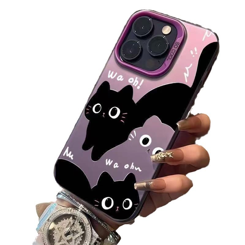 Nuevo gato de la marca de moda para iPhone 16 funda para teléfono móvil Apple 15promax/14 anti-caída 13pro1 2/11