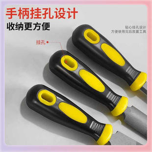 ✅ Cross-Border Multi-Style High Carbon Steel File Flat Triangle Semi-Circular Square File Woodworking Grinding Set Tool Wholesale