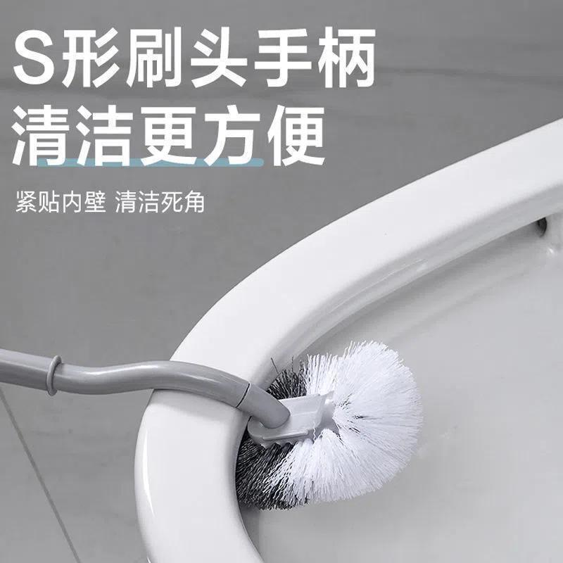 トイレブラシ家庭用死角のない長い柄のトイレブラシセットトイレブラシ神器|undefined