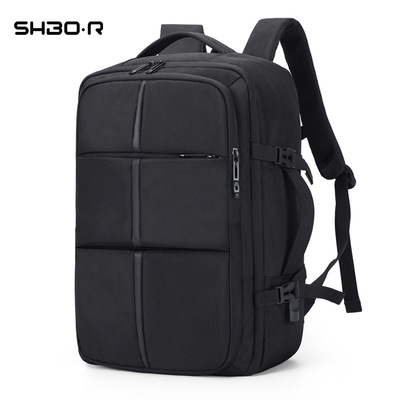 防泼水多功能双肩包 商务出差旅行大容量电脑包USB可充电扩容背包