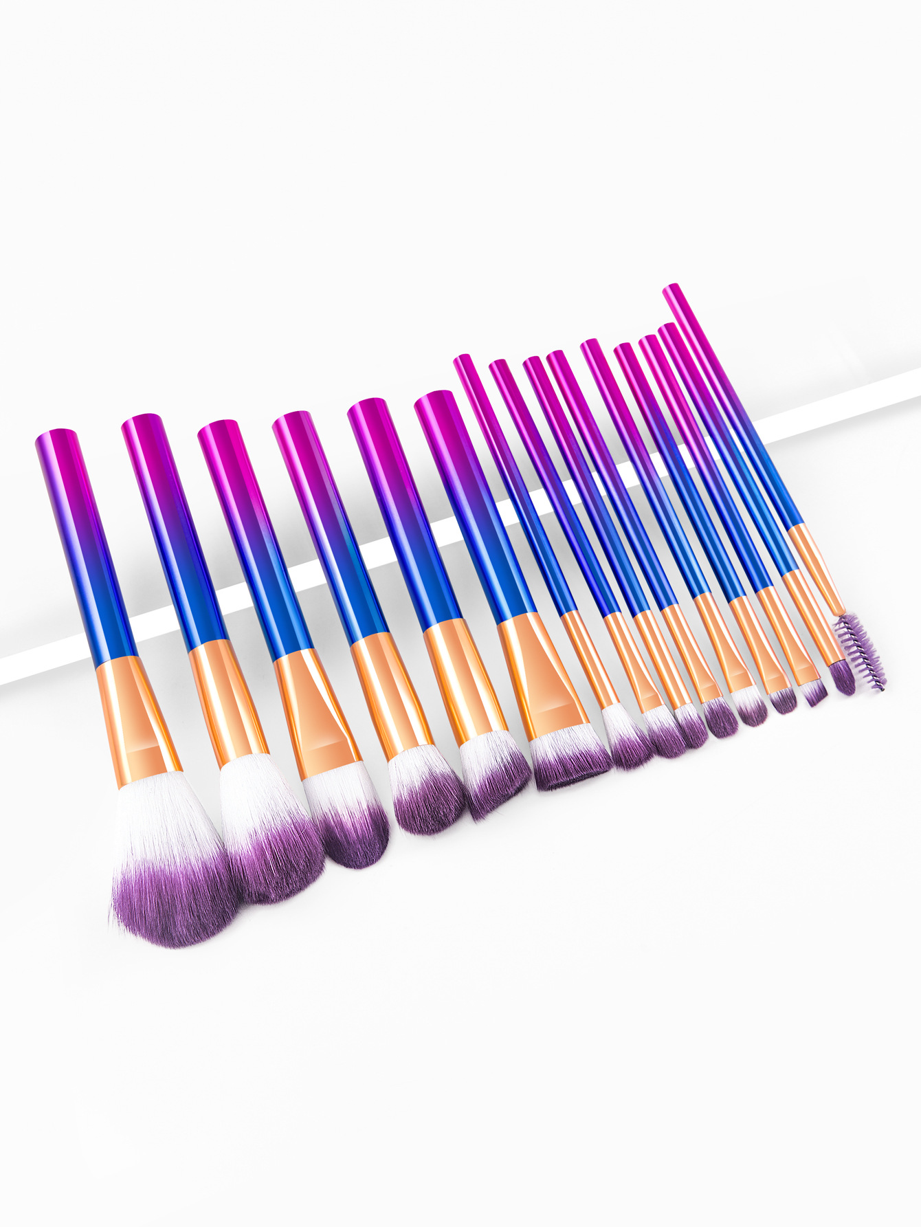 15 multi-color new makeup brush set_voghion.com