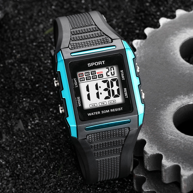 Tendencia de estudiantes al aire libre ocio cronometrador electrónico alarma multifuncional juvenil reloj electrónico de luz nocturna al por mayor