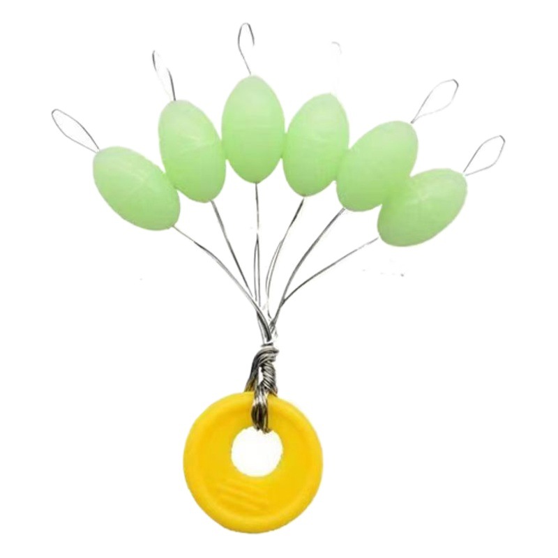 Version of Space Beans, Fishing Accessories, 50 Packs Per Board, Beef Tendon, Olive-Shaped Luminous Space Beans