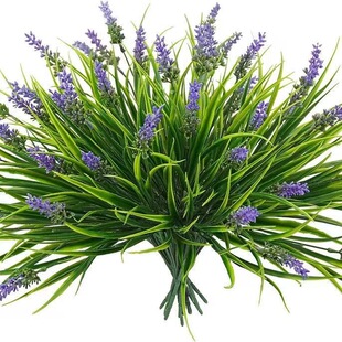 Amazon Temm Artificial Flower Outdoor Monkey Grass Spring Lavender Fake Flower Decoration Outdoor Fake Flower