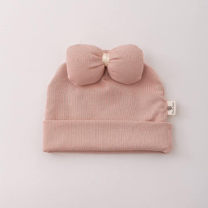 Bebés primavera y otoño delgada puerta de chimenea gorra bebé 0 - marzo recién nacido gorra de mes pequeño gorra