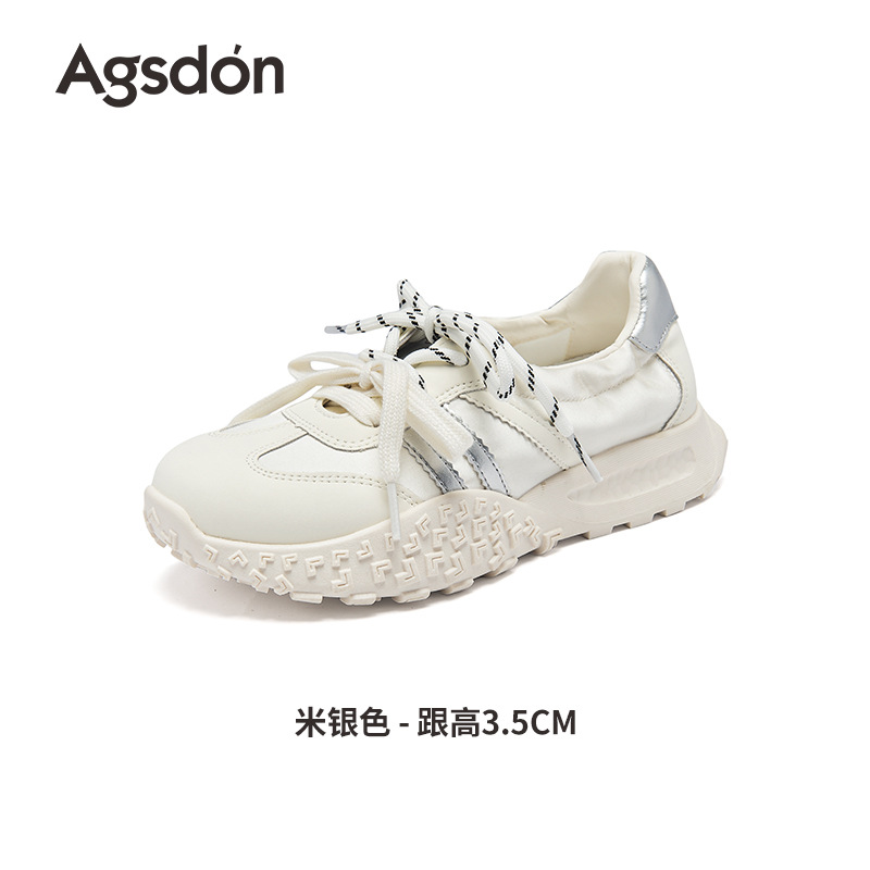 Augustion Little White Shoes Mujer 2025 Nuevo verano delgado malla hueca Forrest zapatos de entrenamiento zapatillas de suela gruesa