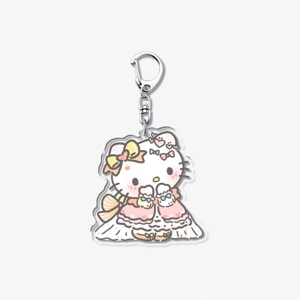 Sanrio colgante KT acrílico llavero pareja ins caricatura lindo bolso colgante regalo de Navidad