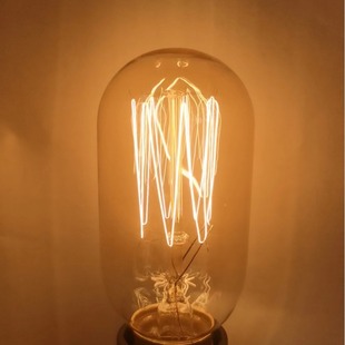 T45 E27 tungsten filament personalized creative art decoration Edison bulb retro nostalgic tungsten filament bulb 2