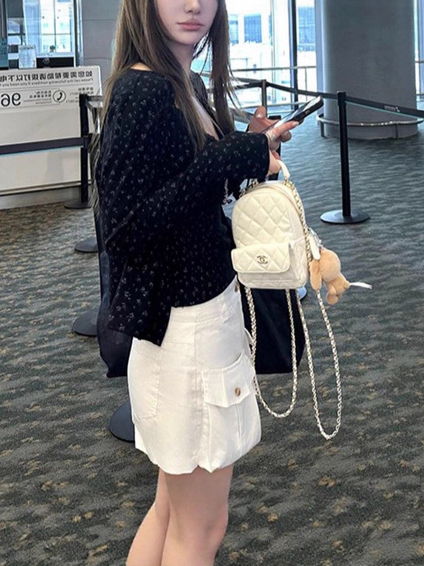 绝美漂亮套装辣妹风蕾丝碎花吊带背心早秋两件套黑色碎花长袖开衫|undefined