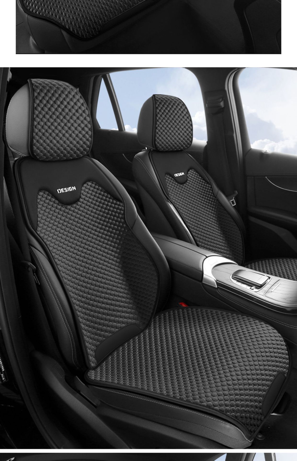 Suitable for Car Seat Cushions, Universal Seat Cushions for All Seasons, Single-Piece Summer Ice Silk Seat Cushions, Half-Pack Seat Covers for the Car